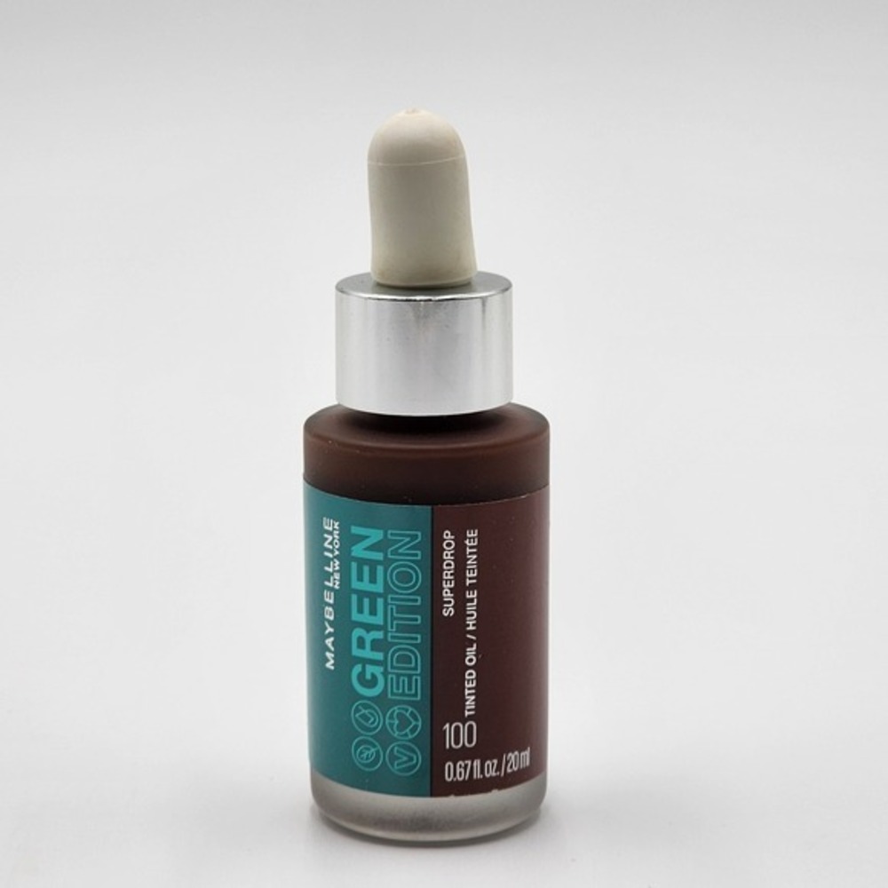 Maybelline‎ Green Edition Superdrop Tinted Oil 100 .67 Fl Oz Vegan Natural New